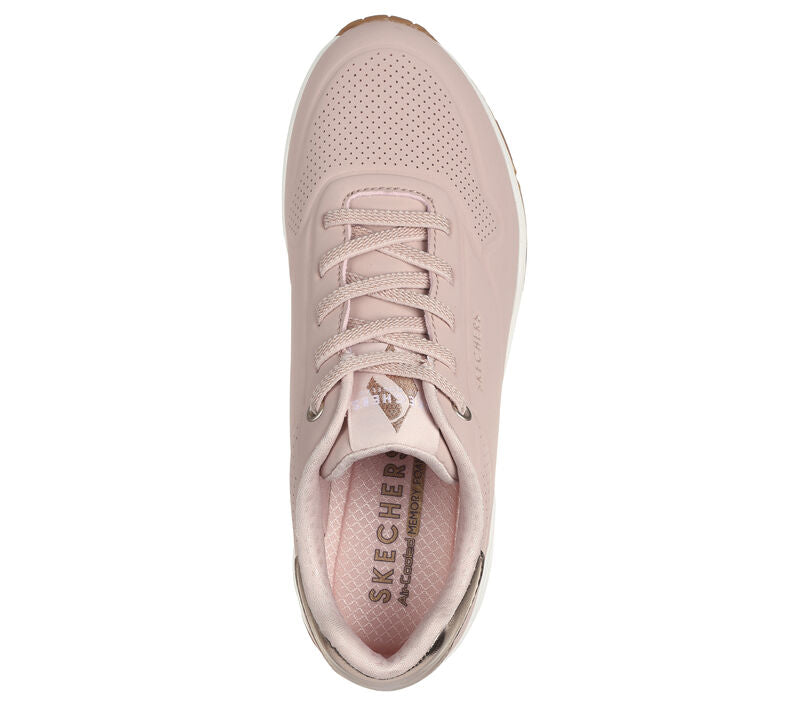Skechers - Womens Uno - Shimmer Away, 76-1015 - Blush