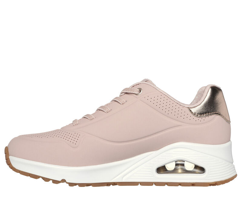 Skechers - Womens Uno - Shimmer Away, 76-1015 - Blush