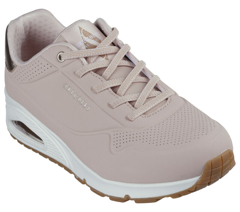 Skechers - Womens Uno - Shimmer Away, 76-1015 - Blush