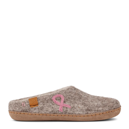 Green Comfort - Støt Brysterne Wool Slippers, 64-0275 - Grå