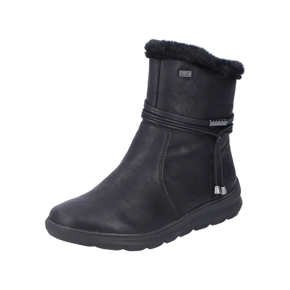 Rieker - dame støvle, 52-0979 - Sort