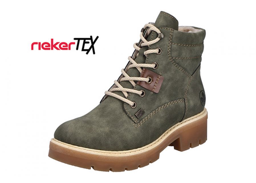 Rieker - Dame støvle, 52-0989 - Grøn