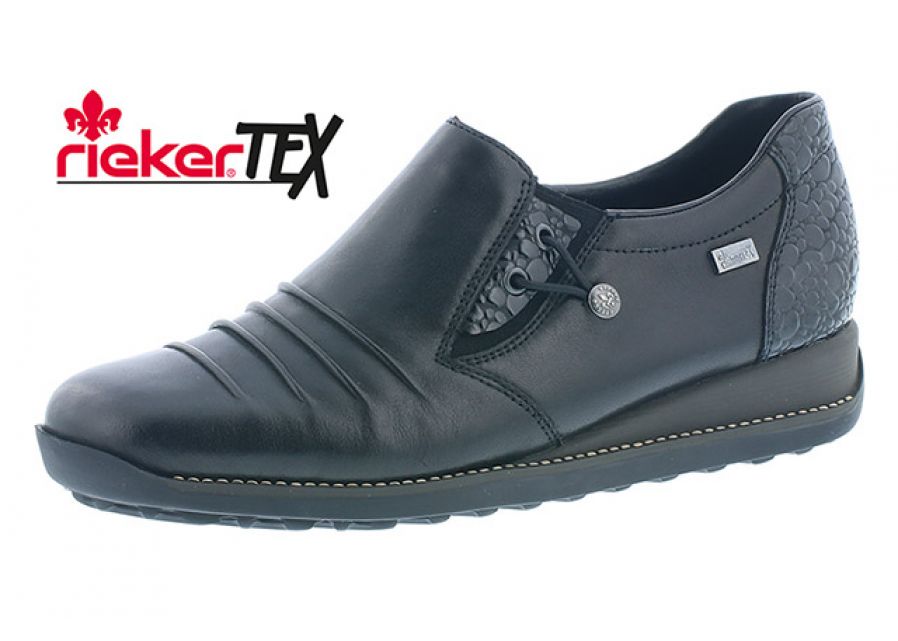 Rieker - Damesko, 23-0640 - Sort