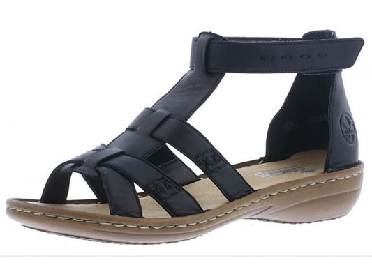 Rieker - Damesandal - 42-0661 - Sort