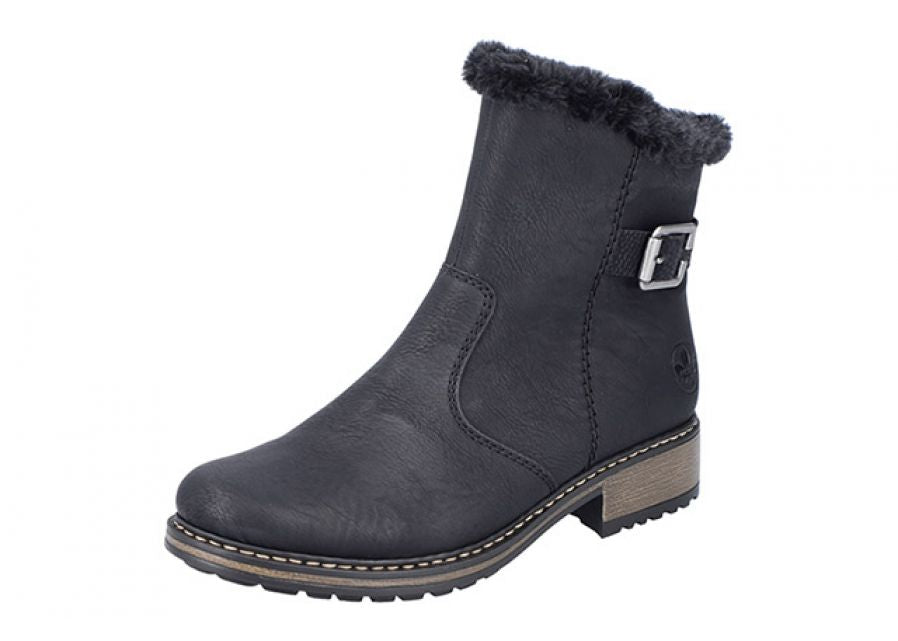 Rieker - støvle - 52-0845 - Sort
