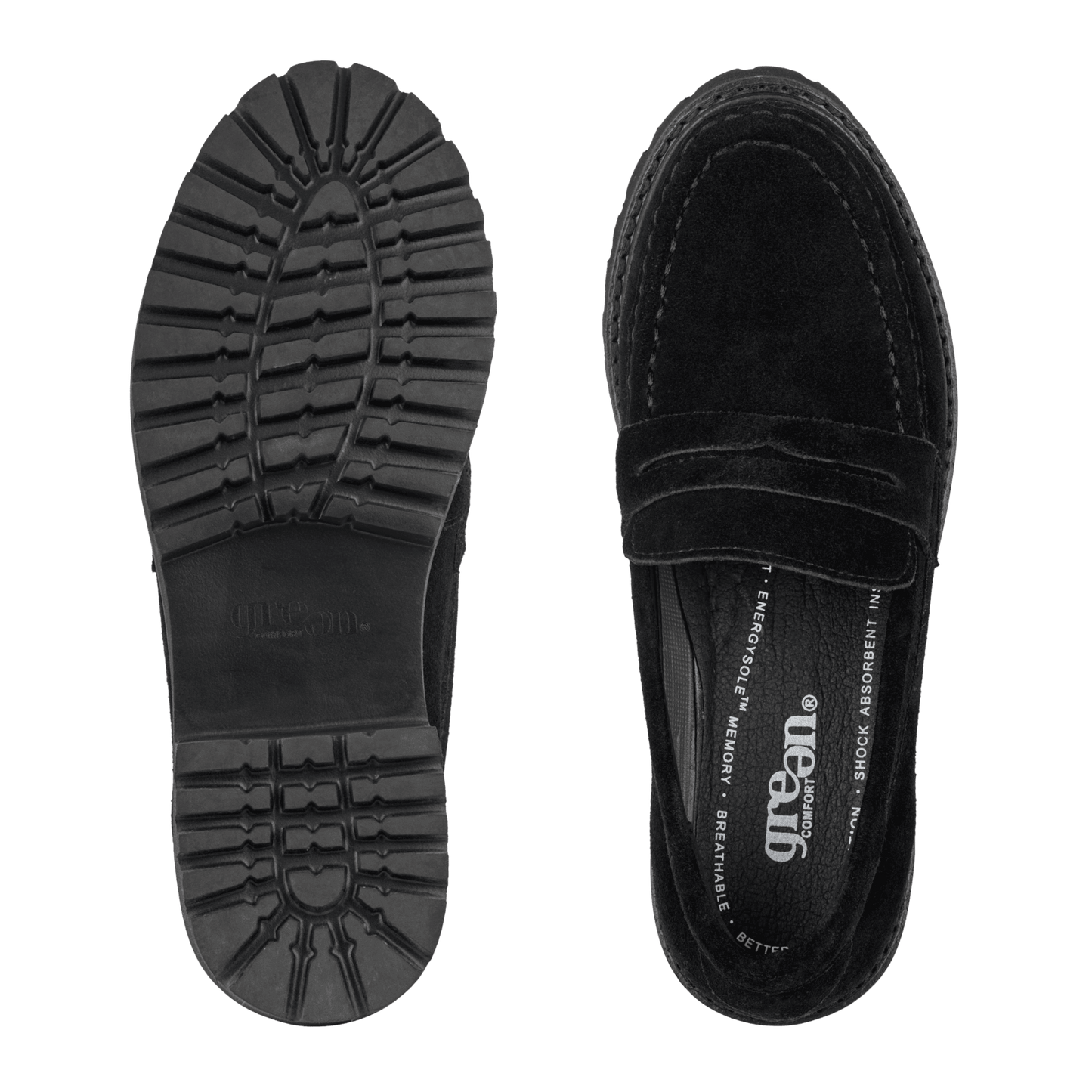 Green Comfort - Berlin loafer, 23-0634 - Sort