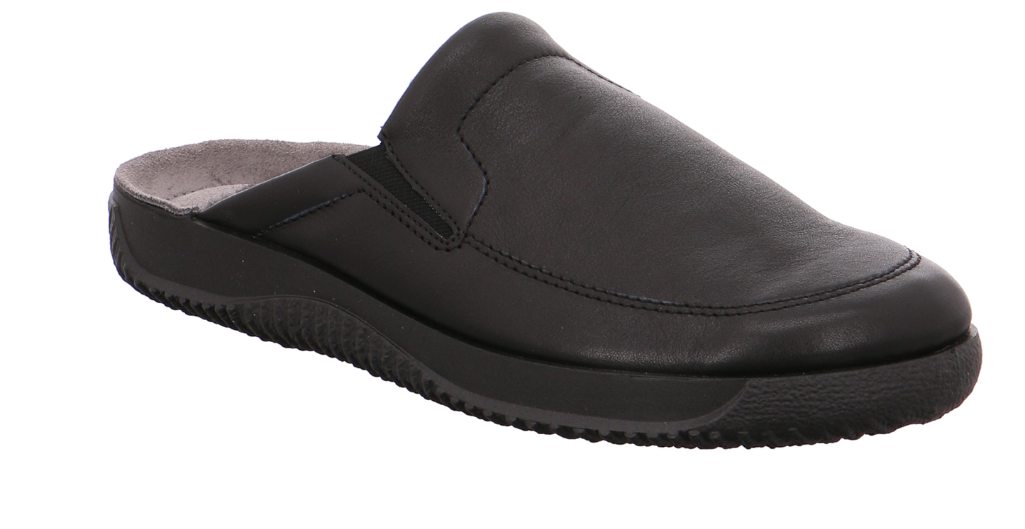 Rohde - Herre slippers i skind - 60-0149 - Sort