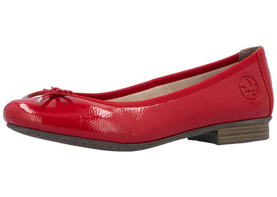 Rieker - Ballerina - 23-0603 - Rød