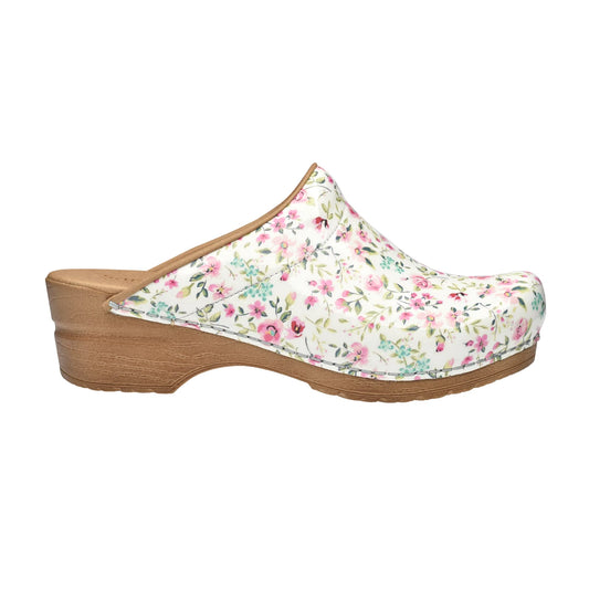 Sanita - Clogs - 82-0071 - hvid/blomstret