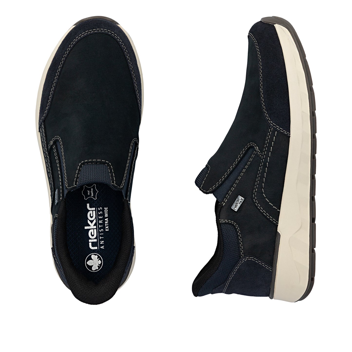 Rieker - Herre slip ins, 16-0303 - Blå