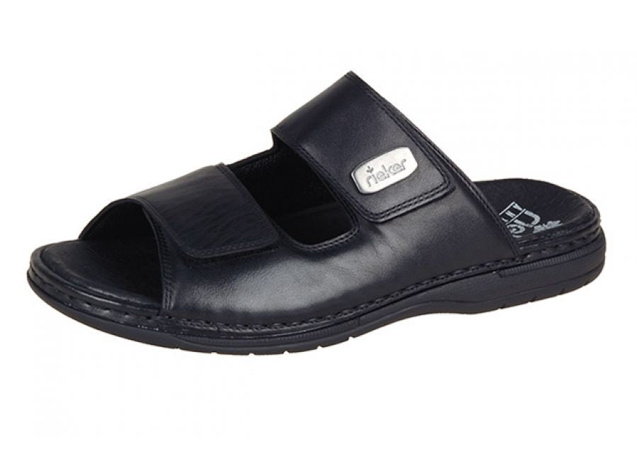 Rieker - Slippers - 46-0201 - Sort