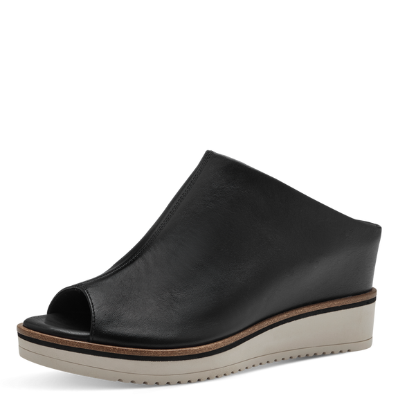Tamaris - Sandal med kilehæl, 44-0353 - Sort