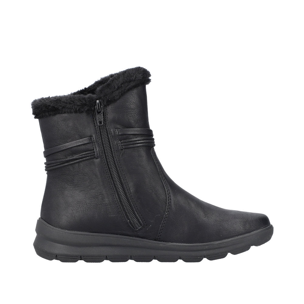 Rieker - dame støvle, 52-0979 - Sort