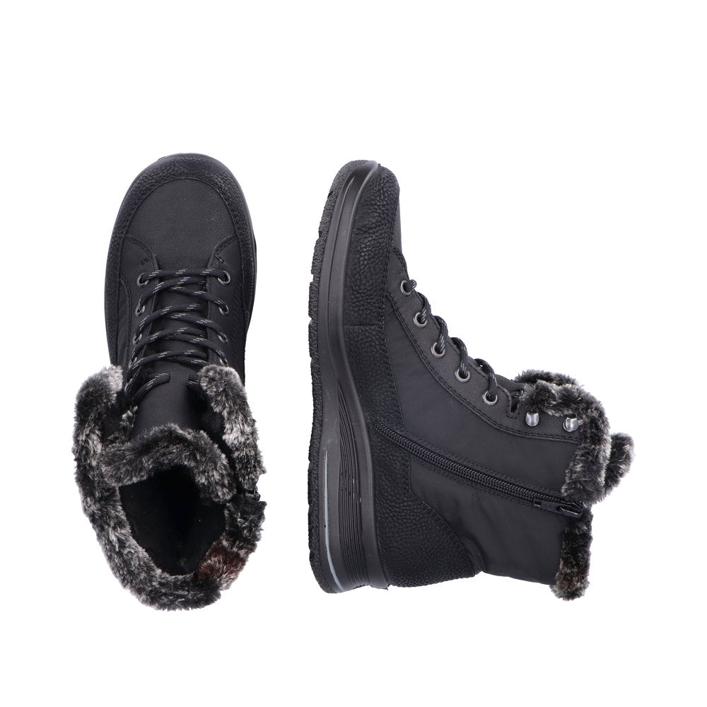 Rieker - Dame støvle, 52-0978 - Sort