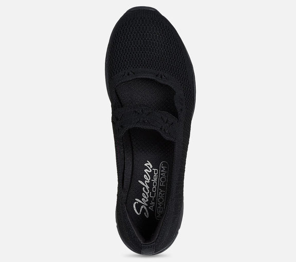 Skechers - Seager ballerina, 23-0617 - Sort