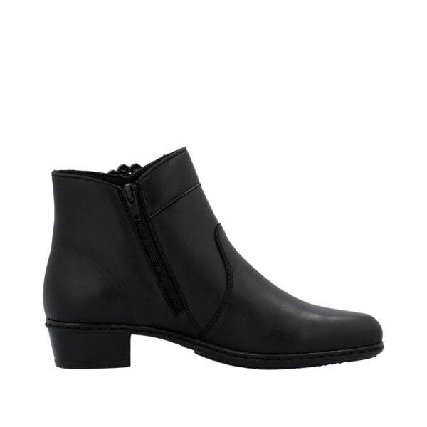 Rieker - Dame støvle, 52-0980 - Sort