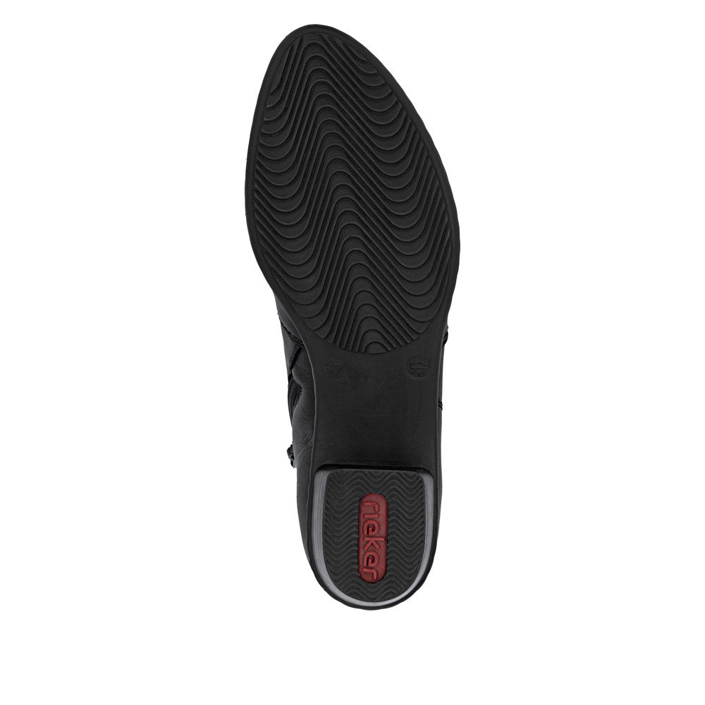 Rieker - Dame støvle, 52-0980 - Sort