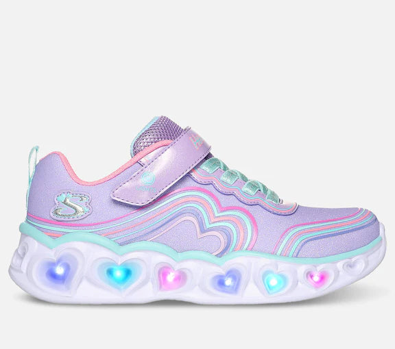 Skechers - Hearts Lights - Retro Lights, 76-1053 - Lilla