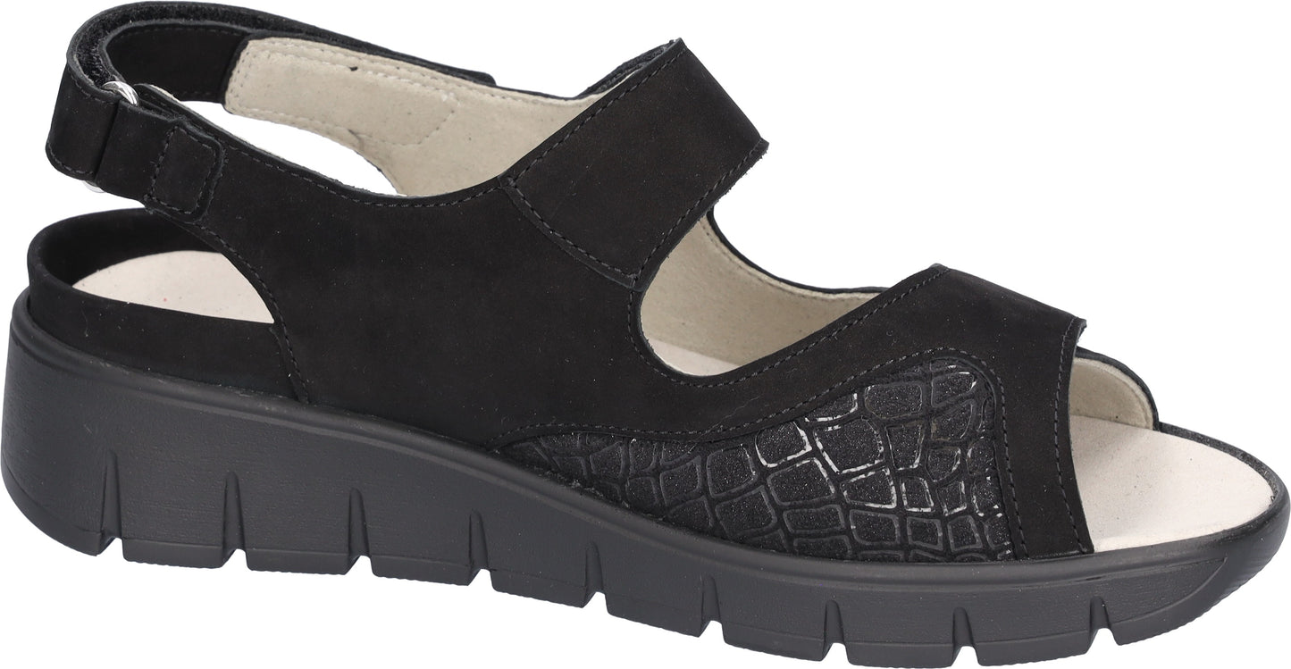 Waldläufer - Sandal vidde K - 42-0746 - Sort