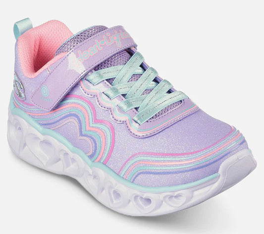 Skechers - Hearts Lights - Retro Lights, 76-1053 - Lilla
