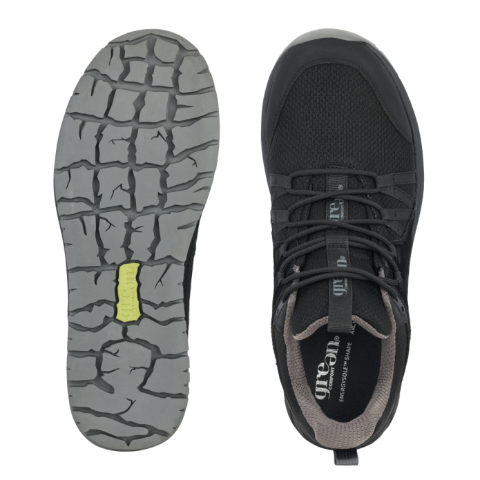 Green Comfort - Path sneakers herre, 76-1059 - Sort