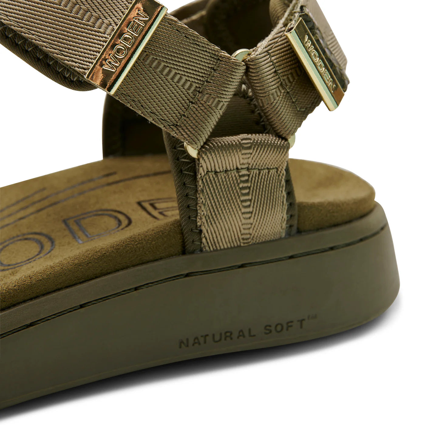WODEN - Line Sandal - 42-0777 - Dark Olive