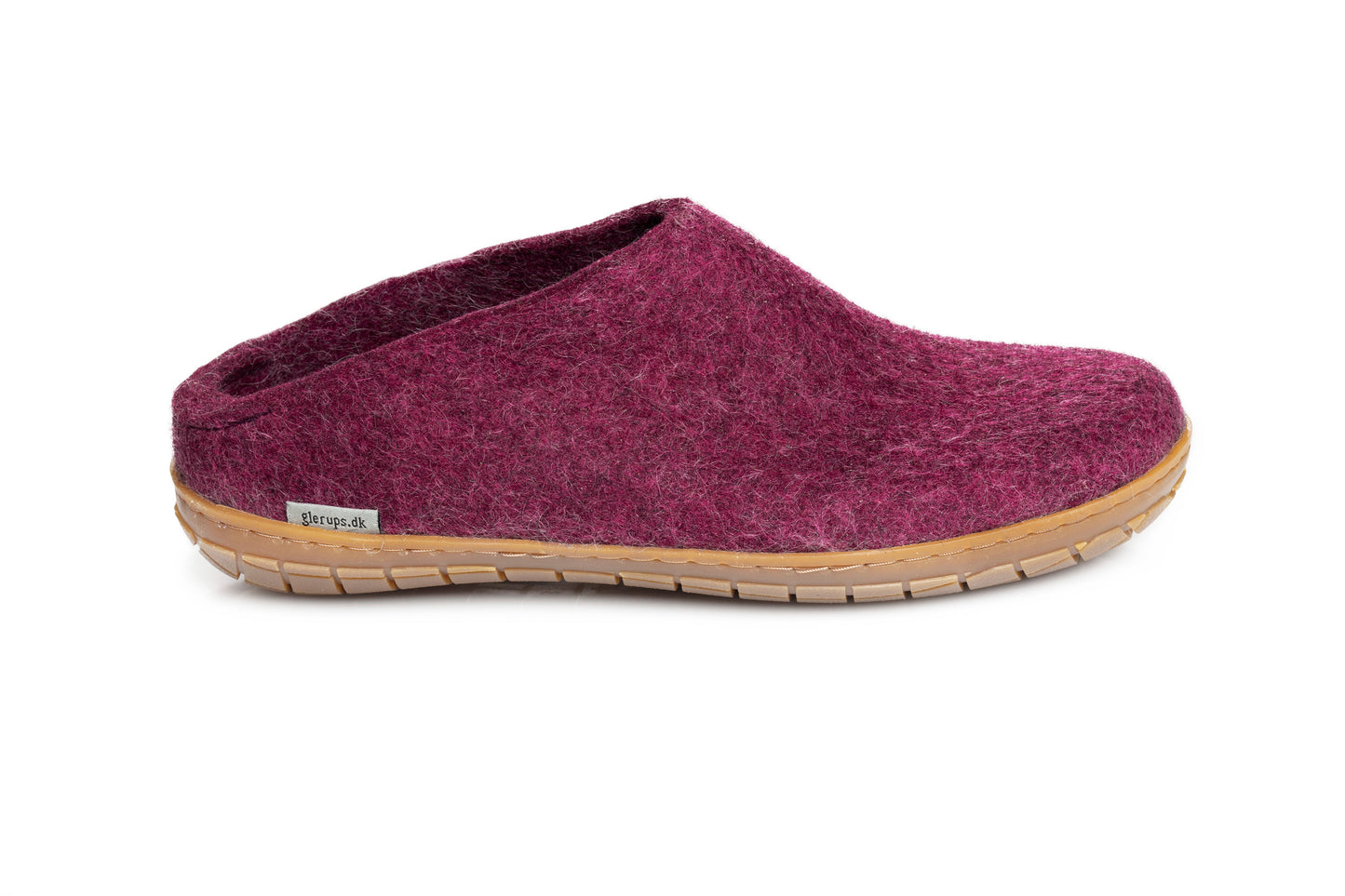 Glerups - Tøffel m. Gummisål - 64-0230 - Cranberry