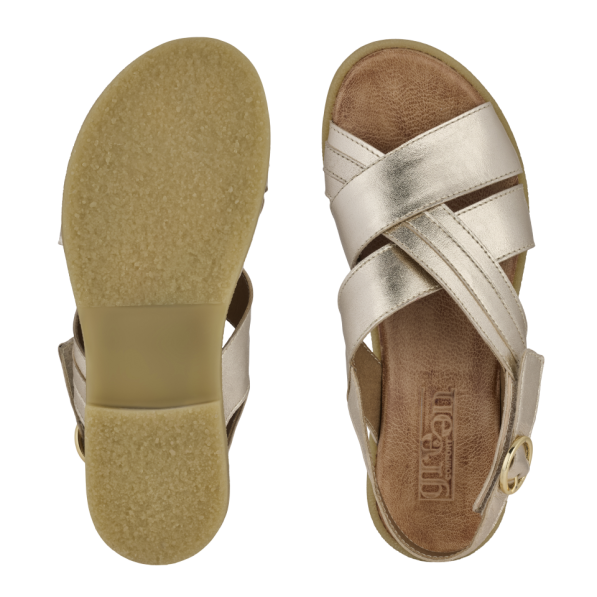 Green Comfort - Caroline Cece sandal, 42-0726 - Guld