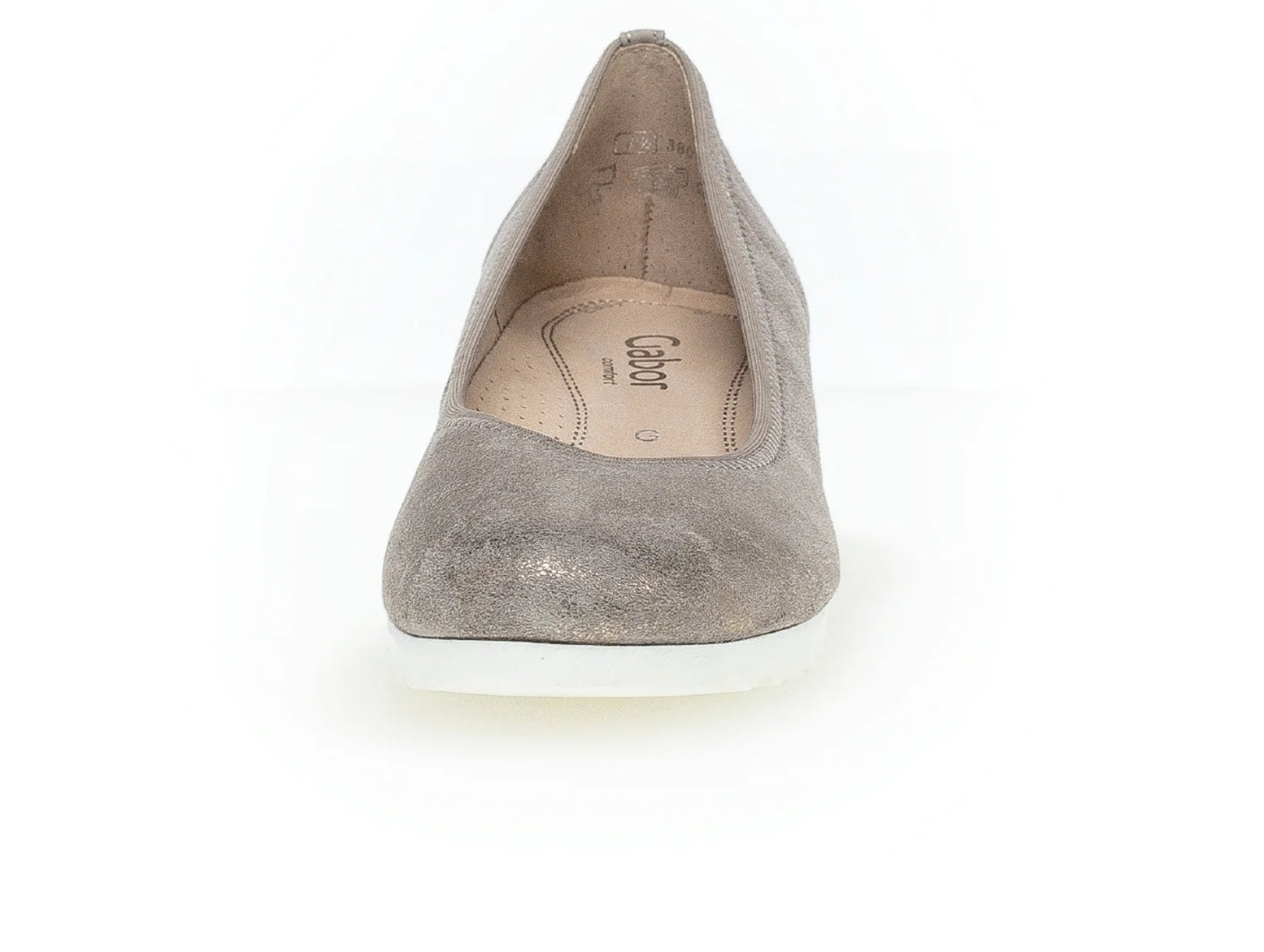 Gabor - Sko med lille kilehæl, 22-0175 - Metallic/beige