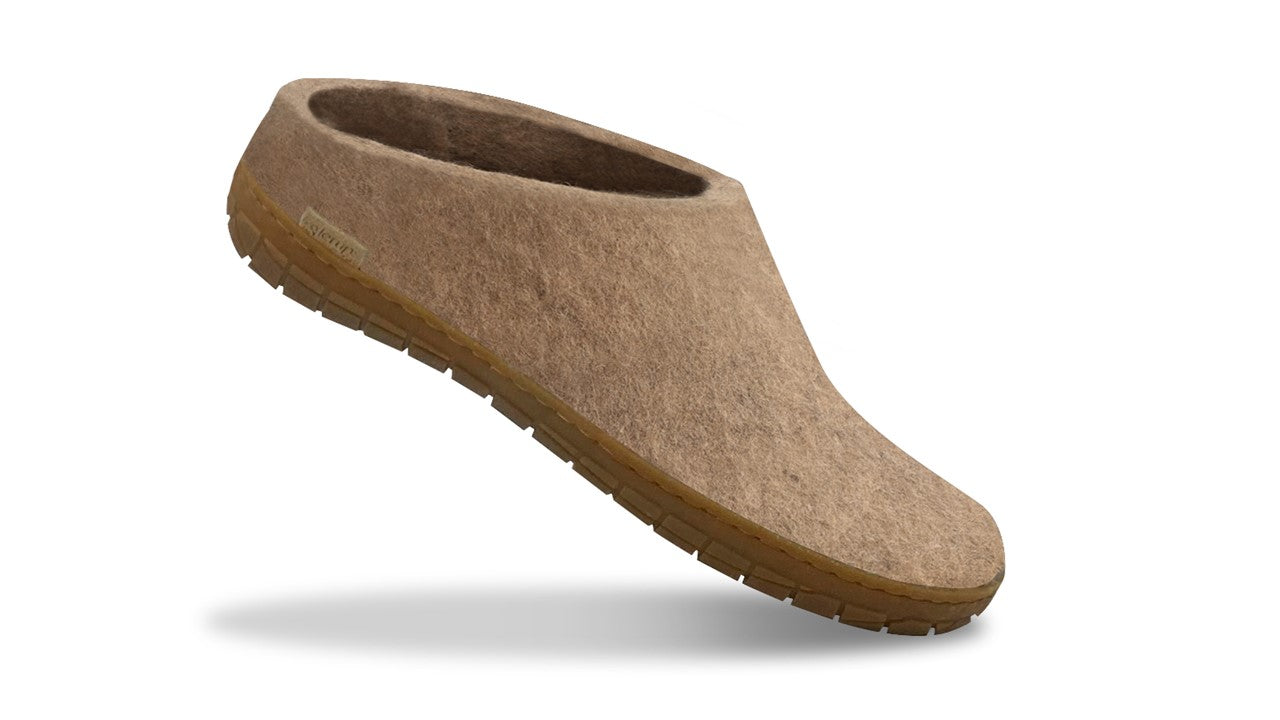 Glerups - Slip-on m. gummisål, 64-0235 - Sand