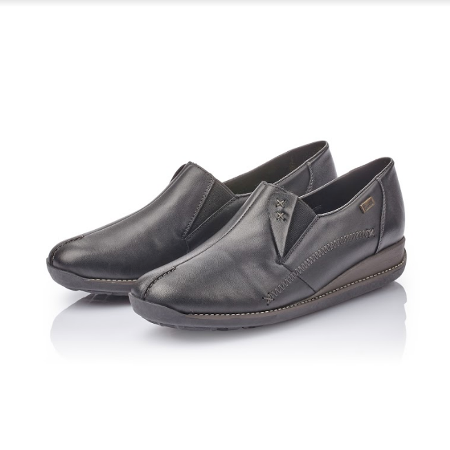Rieker, Sko m. Rieker-Tex - 23-0582- Sort