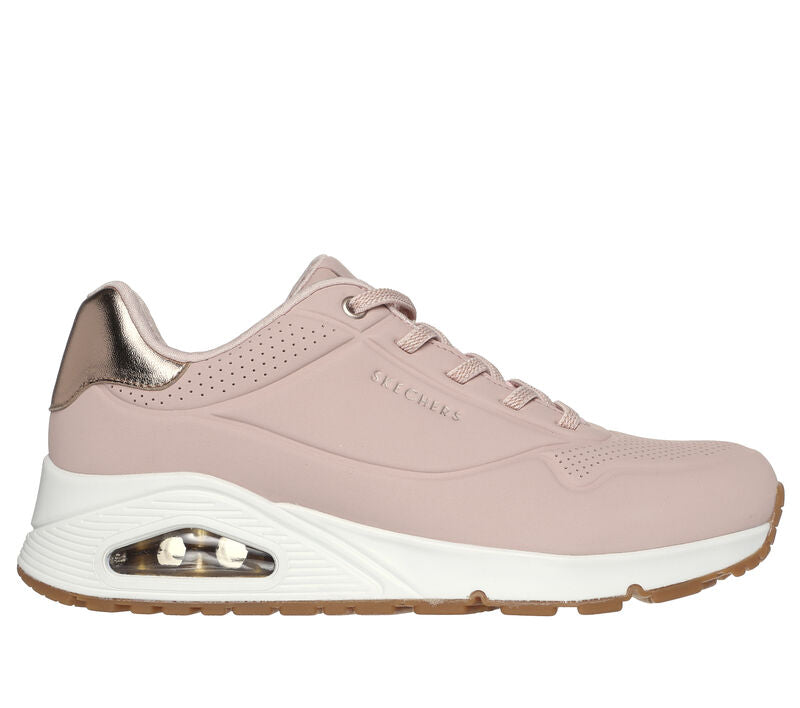 Skechers - Womens Uno - Shimmer Away, 76-1015 - Blush