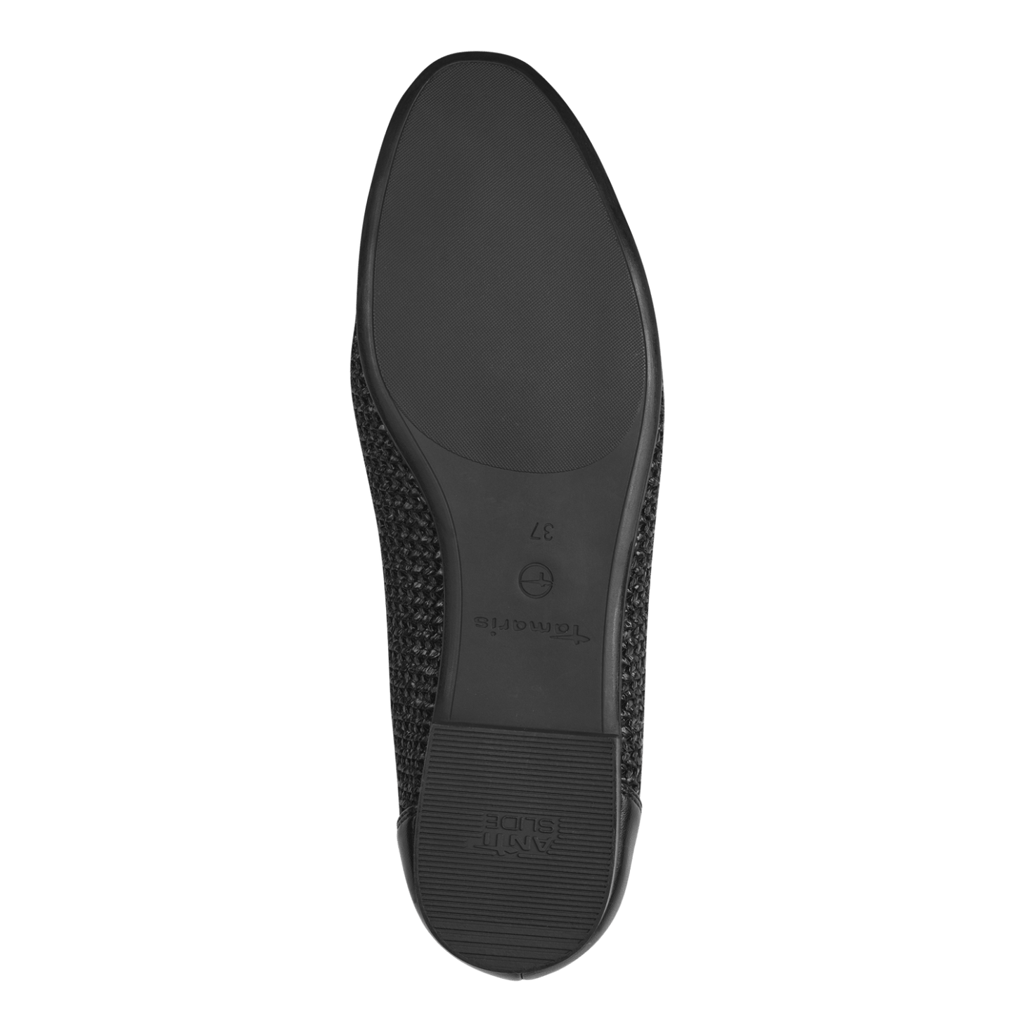 Tamaris - Ballerina i flet, 23-0562 - Sort