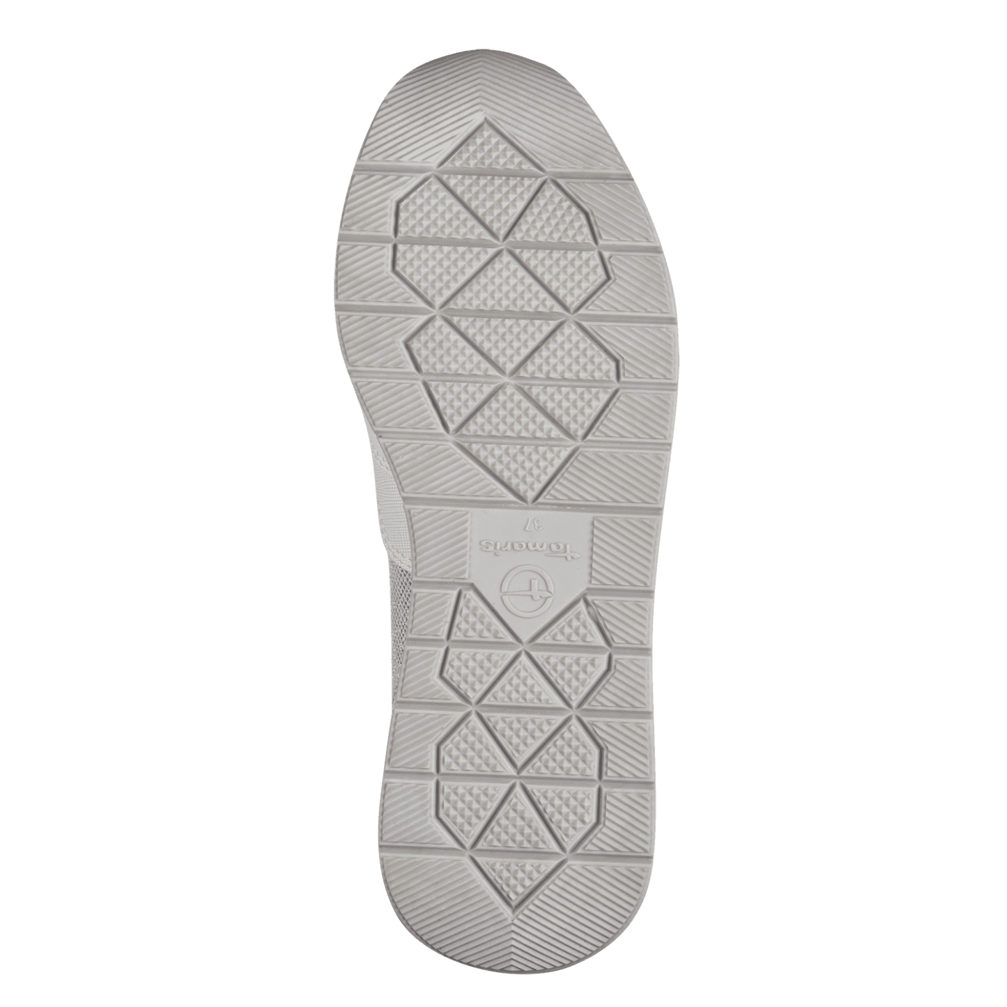 Tamaris - Sneaker m/lynlås, 76-1040 - Hvid/sølv