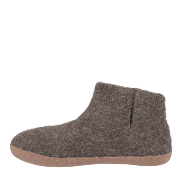Green Comfort - Wool boot m/skindsål - Brun