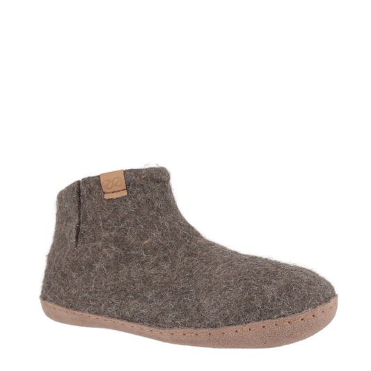 Green Comfort - Wool boot m/skindsål - Brun