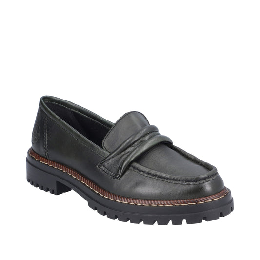 Rieker - Loafer, 52050 - Mørkegrøn
