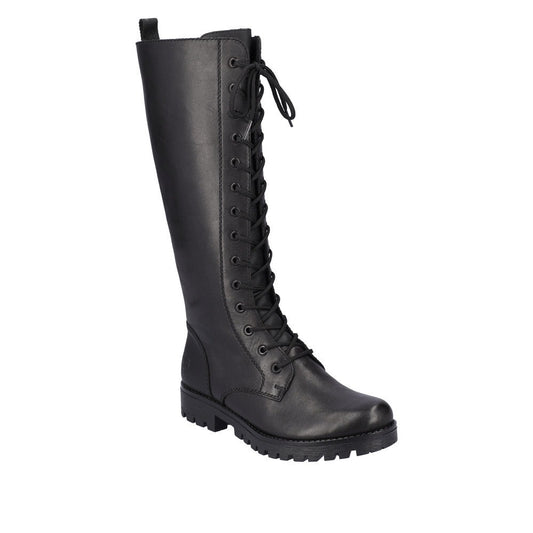 Rieker - Langskaftet støvle, 52-0888 - Sort