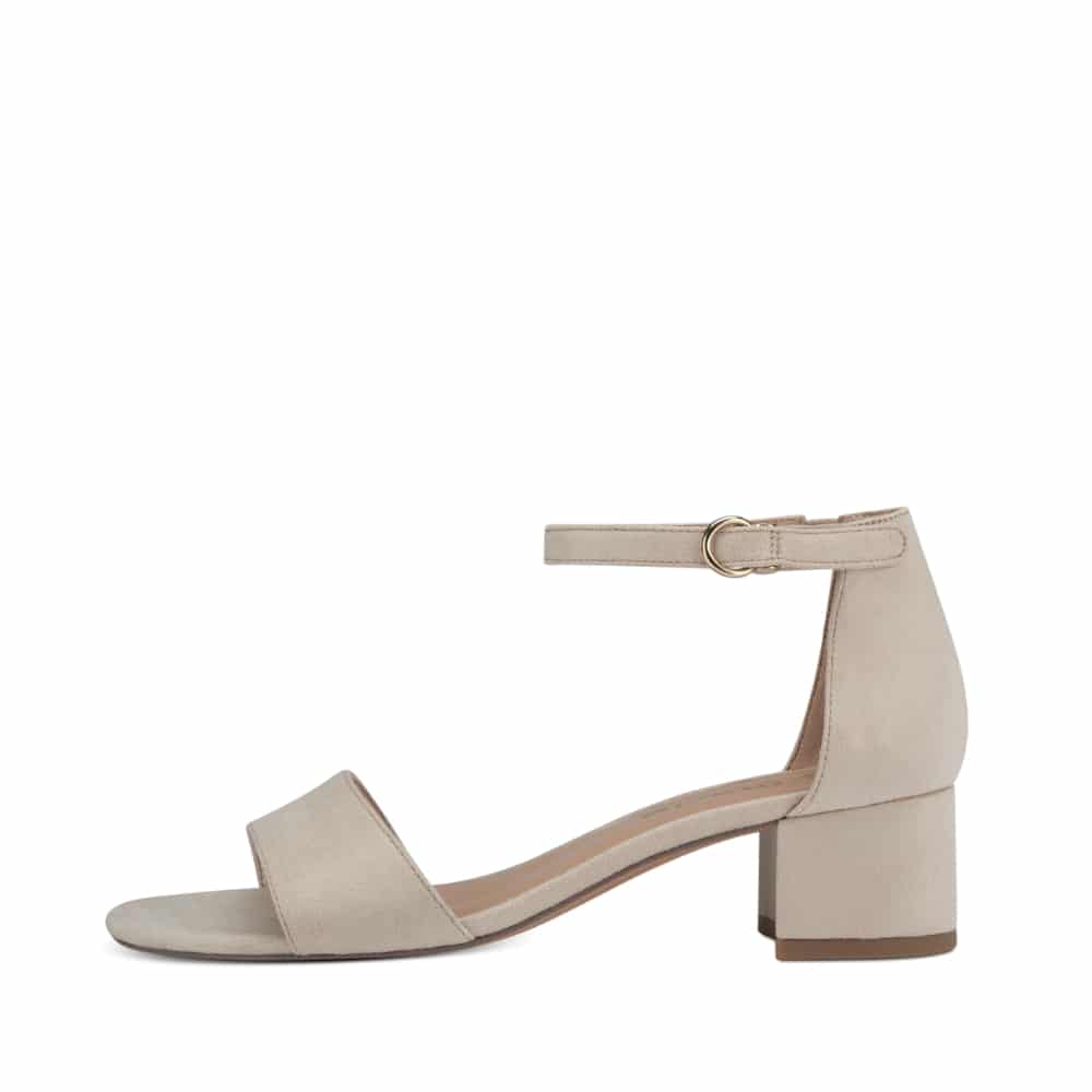 Tamaris - Sandal m/lille blokhæl, 42-0697 - Beige