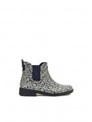 Aigle - Carville PT Canela Gummistøvle, 900-R1062 -  Sort/hvid blomstret
