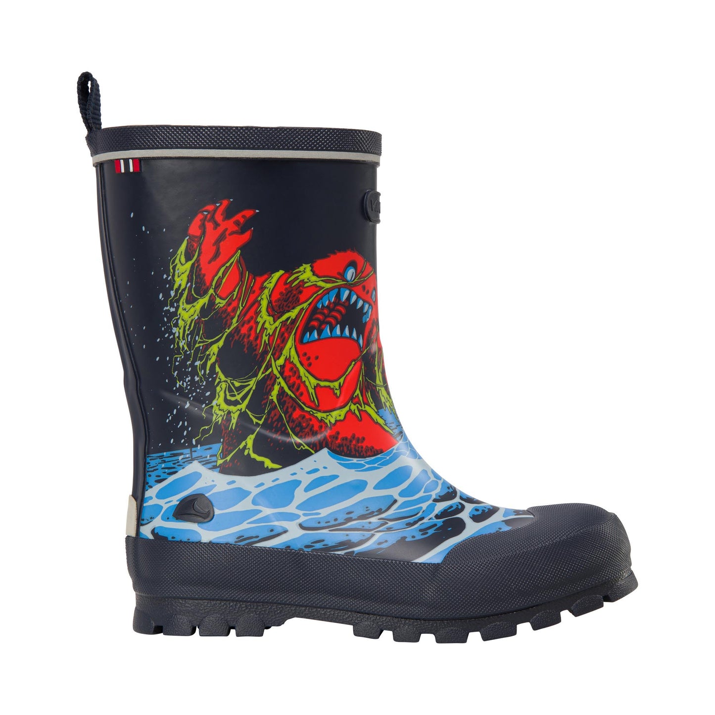 Viking - Jolly Print m/sømonstre, 84-0128 - Navy/ice blue
