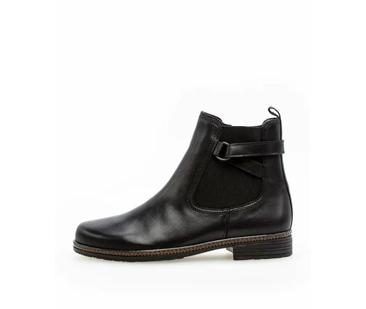 Gabor - Chelsea boot med rem, 52-0911 - Sort