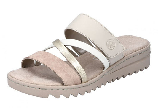Rieker - Sandal - 44-0305 - Beige/guld
