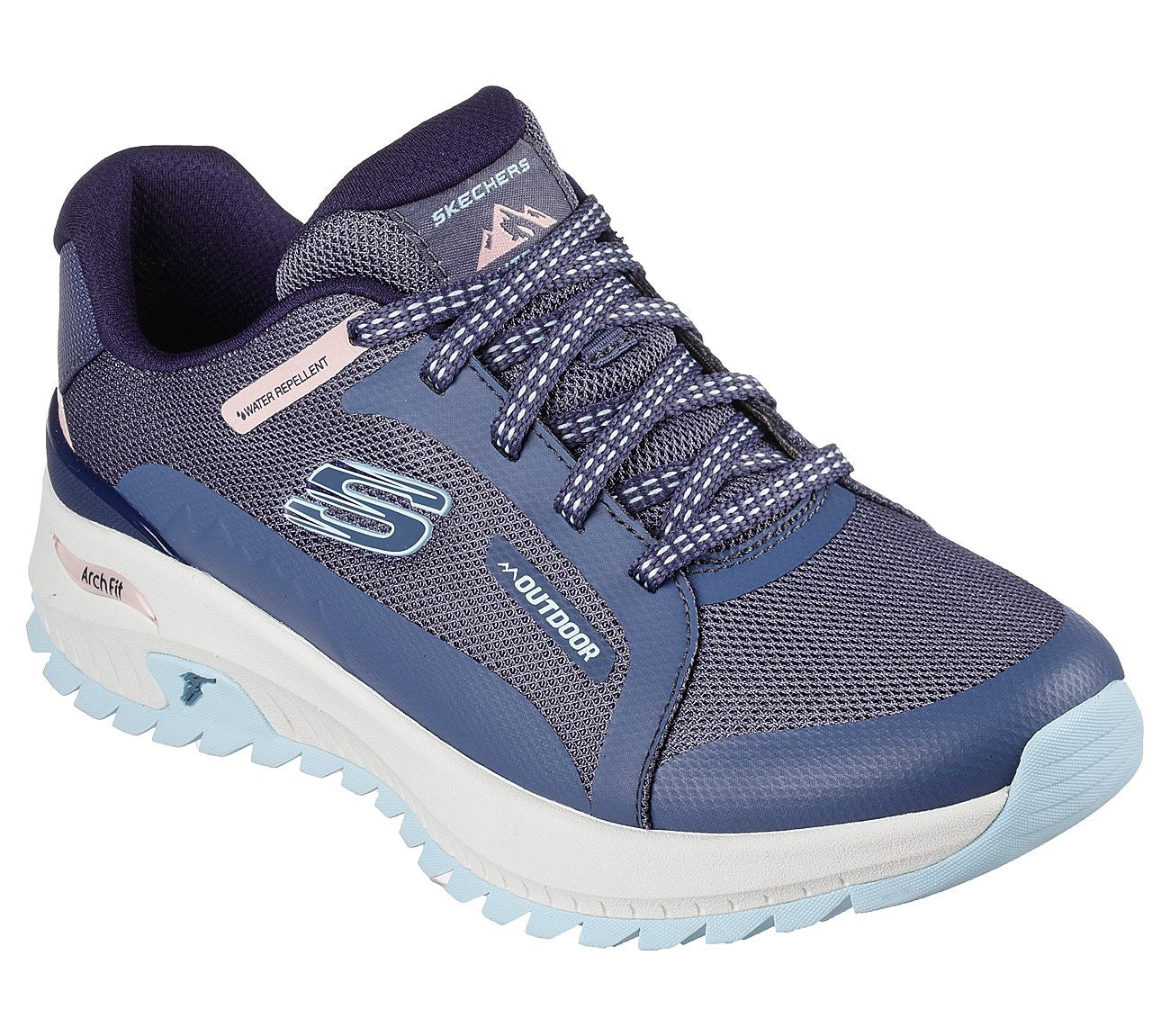 Skechers - Womans Arch Fit Discover - 76-0860 - Blå / Lilla