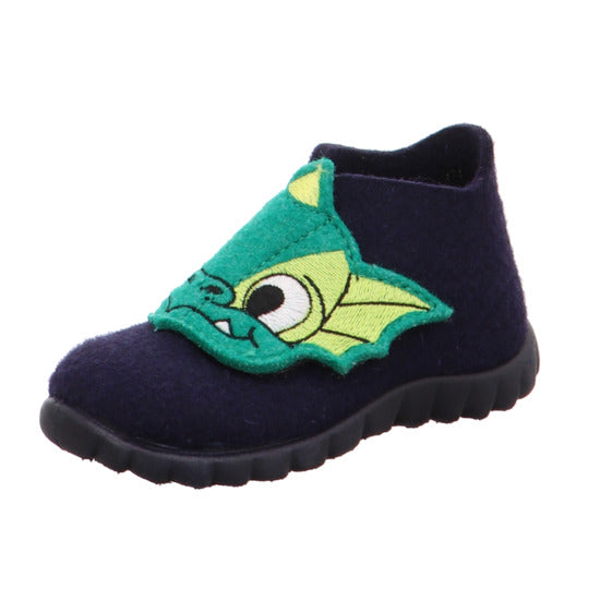 Superfit, Happy Hjemmesko - 66-0048, Navy/Green Dragon