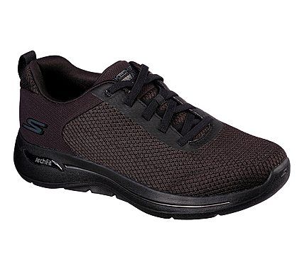 Skechers - Mens Go Walk Arch Fit m/elastiksnører, 76-0828 - Sort