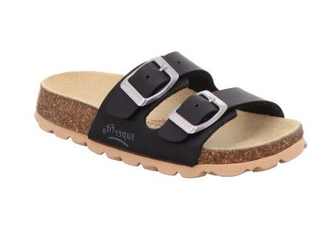 Superfit - Slippers til børn , 0-800111-0000, Sort