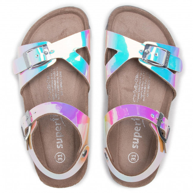 Superfit, sandal - 1-000127-1000, Holografisk sølv