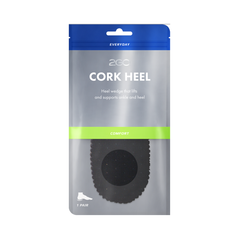 2GO - Cork Heel 5mm, Herre