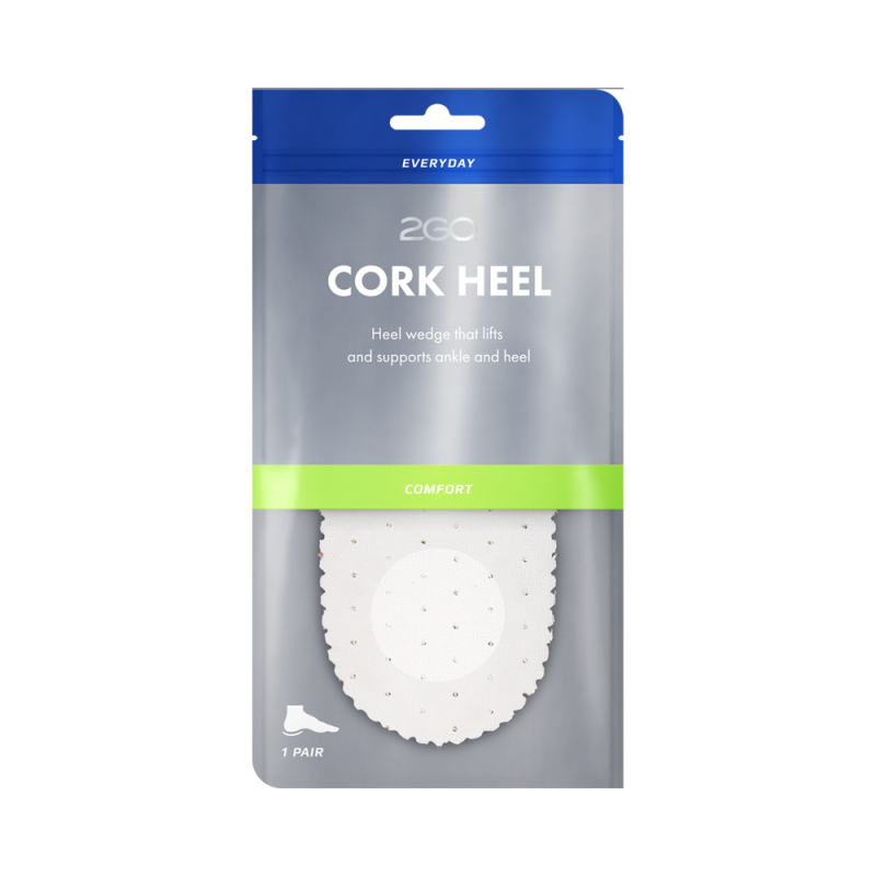 2GO - Cork Heel 10mm - Dame, 99-0571/99-0572